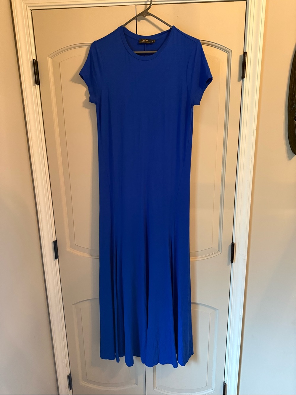 Polo by Ralph Lauren Cobalt Blue Short-Sleeve Maxi Dress